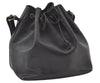Authentic Louis Vuitton Epi Petit Noe Shoulder Drawstring Bag M59012 Black 0287J