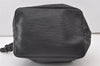 Authentic Louis Vuitton Epi Petit Noe Shoulder Drawstring Bag M59012 Black 0287J