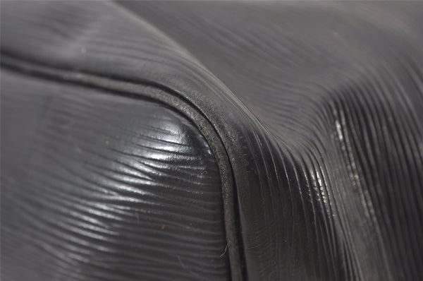 Authentic Louis Vuitton Epi Petit Noe Shoulder Drawstring Bag M59012 Black 0287J