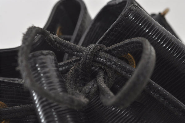 Authentic Louis Vuitton Epi Petit Noe Shoulder Drawstring Bag M59012 Black 0287J