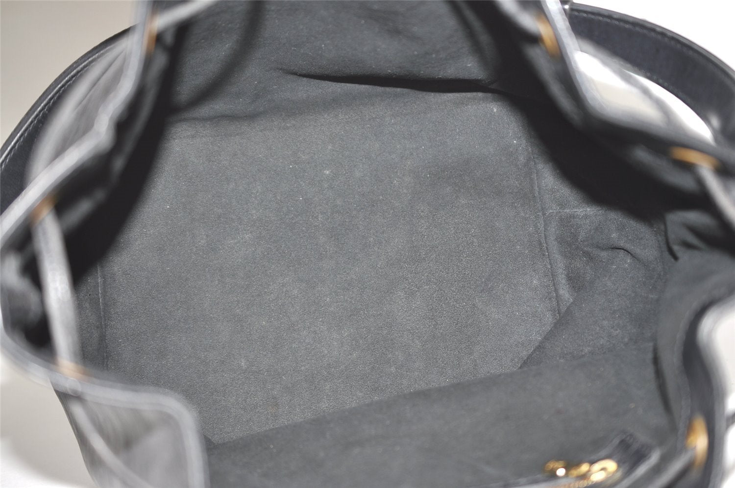 Authentic Louis Vuitton Epi Petit Noe Shoulder Drawstring Bag M59012 Black 0287J