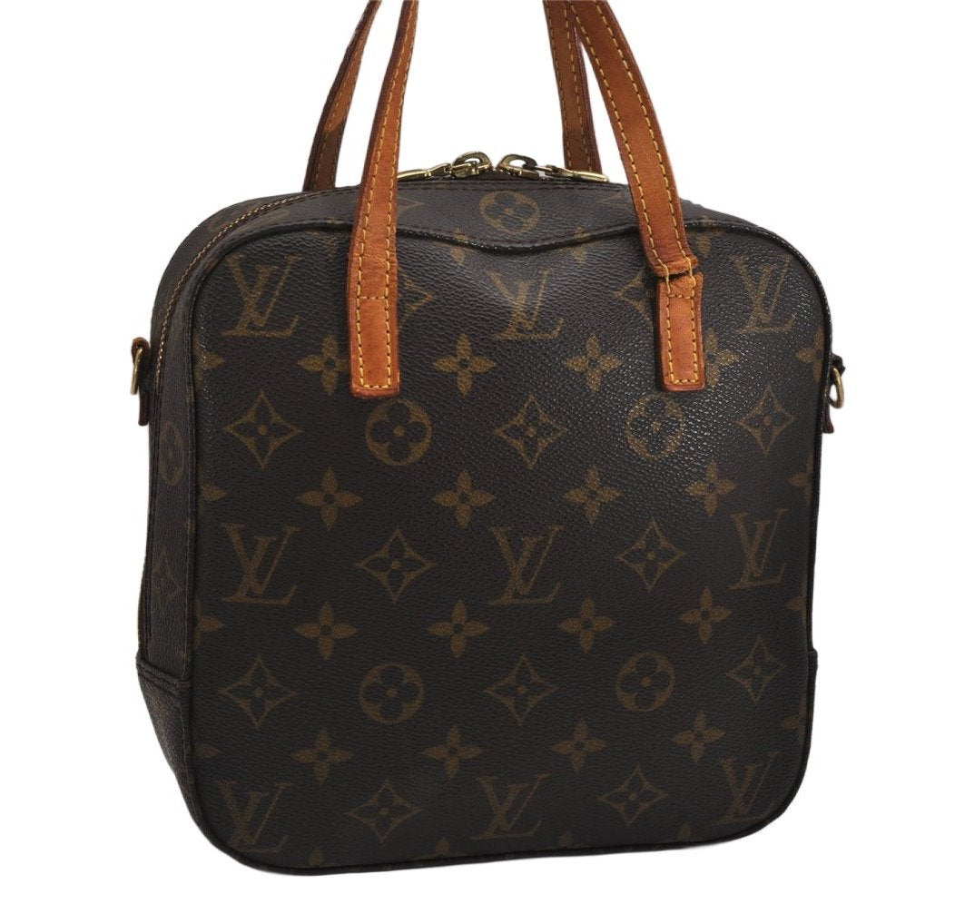 Authentic Louis Vuitton Monogram Spontini 2Way Hand Bag M47500 LV Junk 0287K