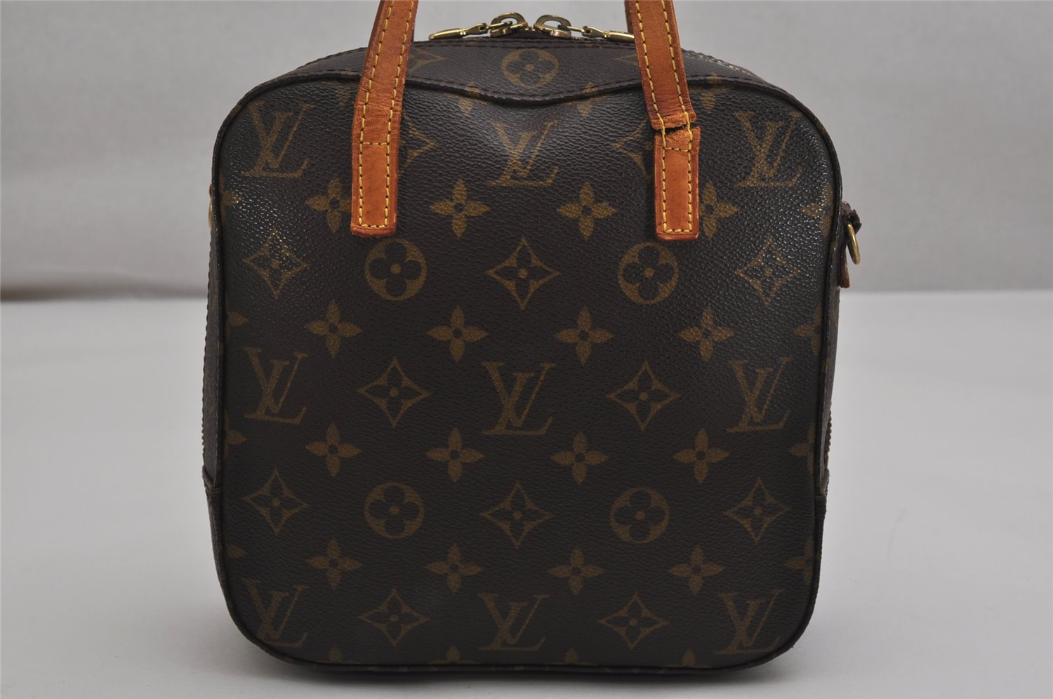 Authentic Louis Vuitton Monogram Spontini 2Way Hand Bag M47500 LV Junk 0287K