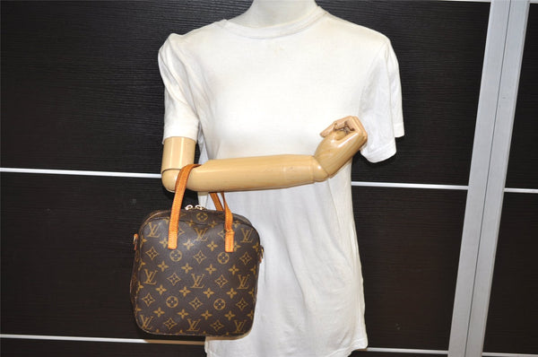 Authentic Louis Vuitton Monogram Spontini 2Way Hand Bag M47500 LV Junk 0287K