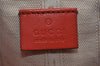 Authentic GUCCI Bright Diamante Shoulder Drawstring Bag Leather 354229 Red 0288K