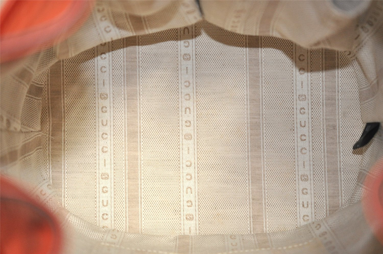 Authentic GUCCI Bright Diamante Shoulder Drawstring Bag Leather 354229 Red 0288K