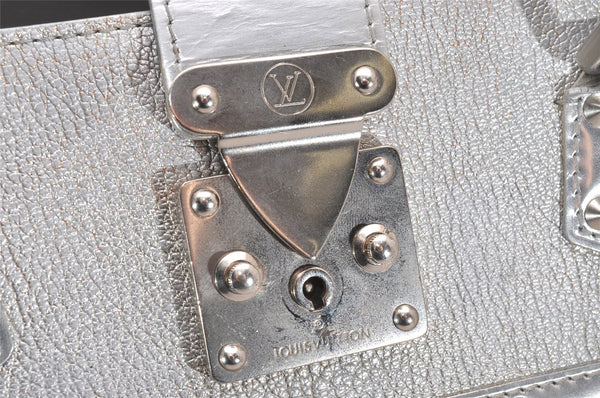 Authentic Louis Vuitton Suhali Fabureau Shoulder Hand Bag Purse Silver LV 0289J