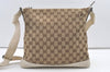 Authentic GUCCI Shoulder Cross Body Bag GG Canvas Leather 145857 Brown 0289K