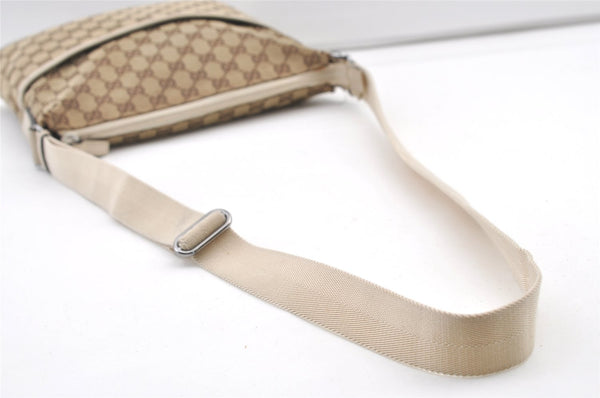Authentic GUCCI Shoulder Cross Body Bag GG Canvas Leather 145857 Brown 0289K