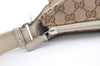 Authentic GUCCI Shoulder Cross Body Bag GG Canvas Leather 145857 Brown 0289K
