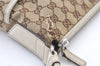 Authentic GUCCI Shoulder Cross Body Bag GG Canvas Leather 145857 Brown 0289K