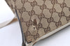 Authentic GUCCI Shoulder Cross Body Bag GG Canvas Leather 145857 Brown 0289K