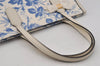 Authentic GUCCI GG Ribbon Herbarium Tote Bag Canvas Leather 432684 White 0290J