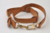 Authentic Louis Vuitton Leather Shoulder Strap Beige 40.9-48" LV 0291J