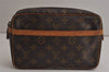 Authentic Louis Vuitton Monogram Compiegne 23 Clutch Hand Bag M51847 LV 0291K