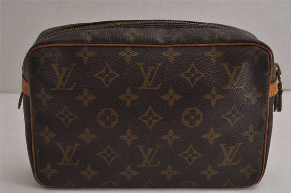 Authentic Louis Vuitton Monogram Compiegne 23 Clutch Hand Bag M51847 LV 0291K