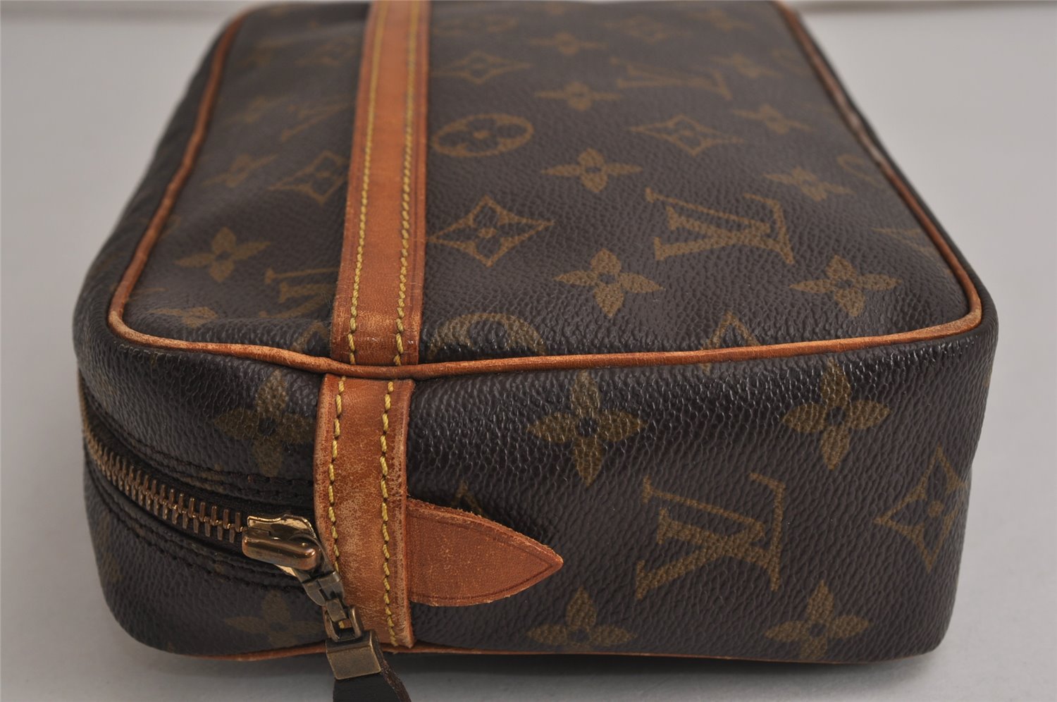 Authentic Louis Vuitton Monogram Compiegne 23 Clutch Hand Bag M51847 LV 0291K