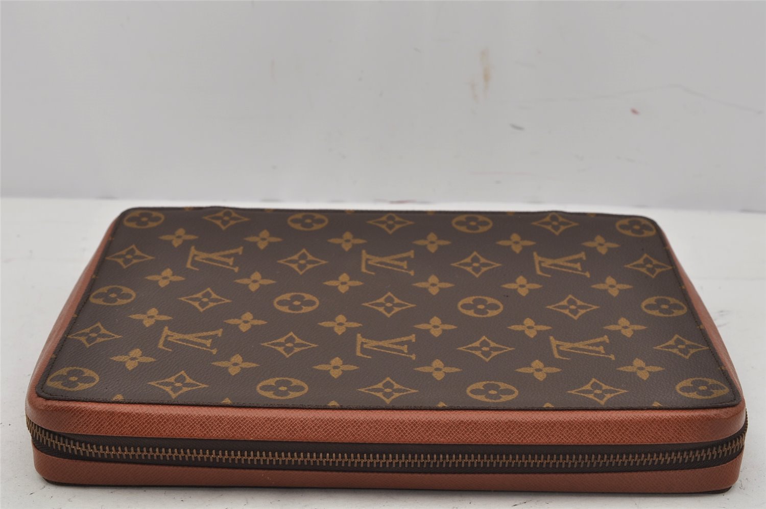 Authentic Louis Vuitton Monogram Agenda GM Zip Notebook Cover LV 0292K