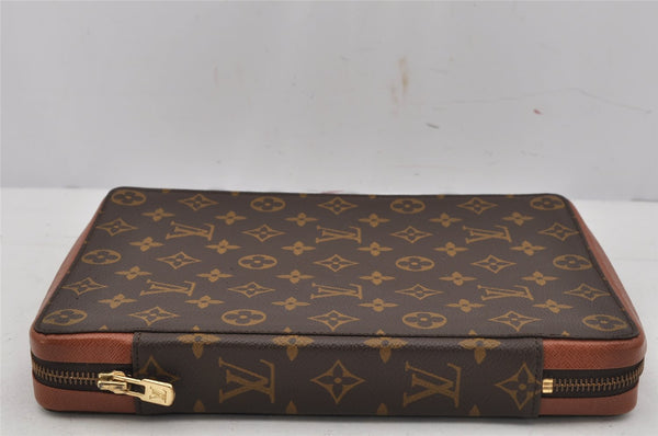 Authentic Louis Vuitton Monogram Agenda GM Zip Notebook Cover LV 0292K