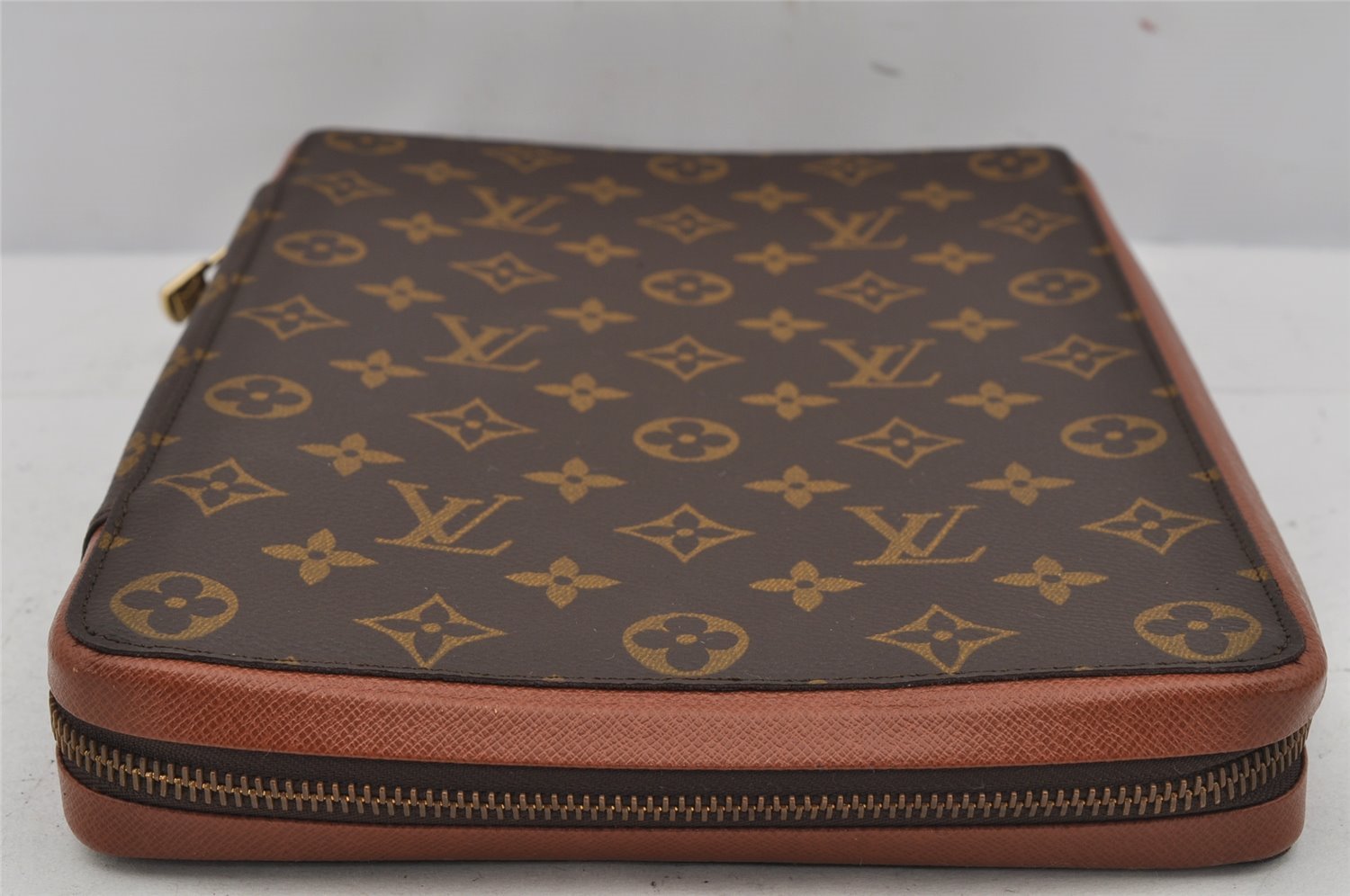 Authentic Louis Vuitton Monogram Agenda GM Zip Notebook Cover LV 0292K