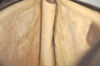 Authentic GUCCI Web Sherry Line Shoulder Tote Bag GG PVC Leather Brown 0293J