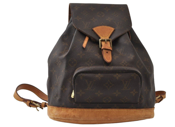 Authentic Louis Vuitton Monogram Montsouris MM Backpack M51136 LV 0295J