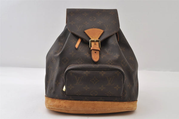 Authentic Louis Vuitton Monogram Montsouris MM Backpack M51136 LV 0295J