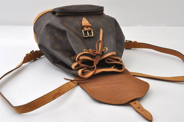 Authentic Louis Vuitton Monogram Montsouris MM Backpack M51136 LV 0295J