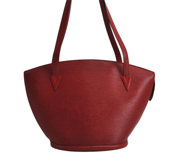 Auth Louis Vuitton Epi Saint Jacques Shopping Shoulder Bag Red M52267 LV 0295K