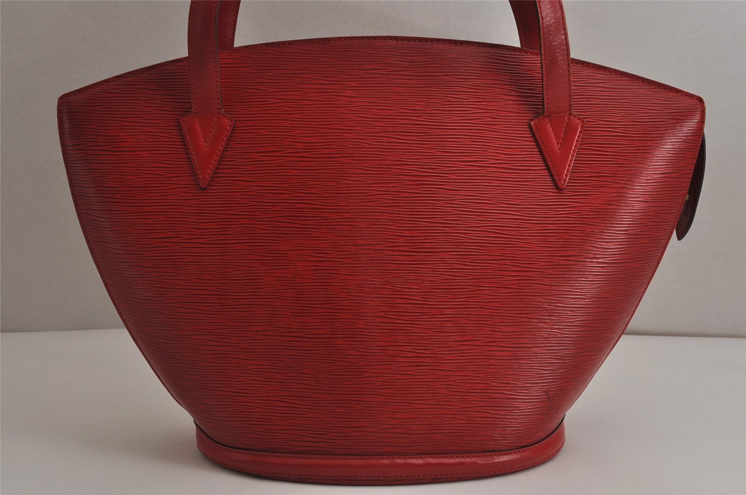 Auth Louis Vuitton Epi Saint Jacques Shopping Shoulder Bag Red M52267 LV 0295K
