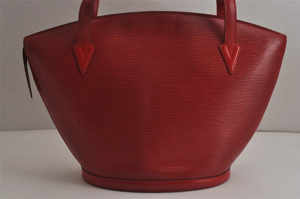 Auth Louis Vuitton Epi Saint Jacques Shopping Shoulder Bag Red M52267 LV 0295K