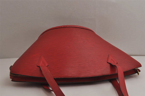 Auth Louis Vuitton Epi Saint Jacques Shopping Shoulder Bag Red M52267 LV 0295K
