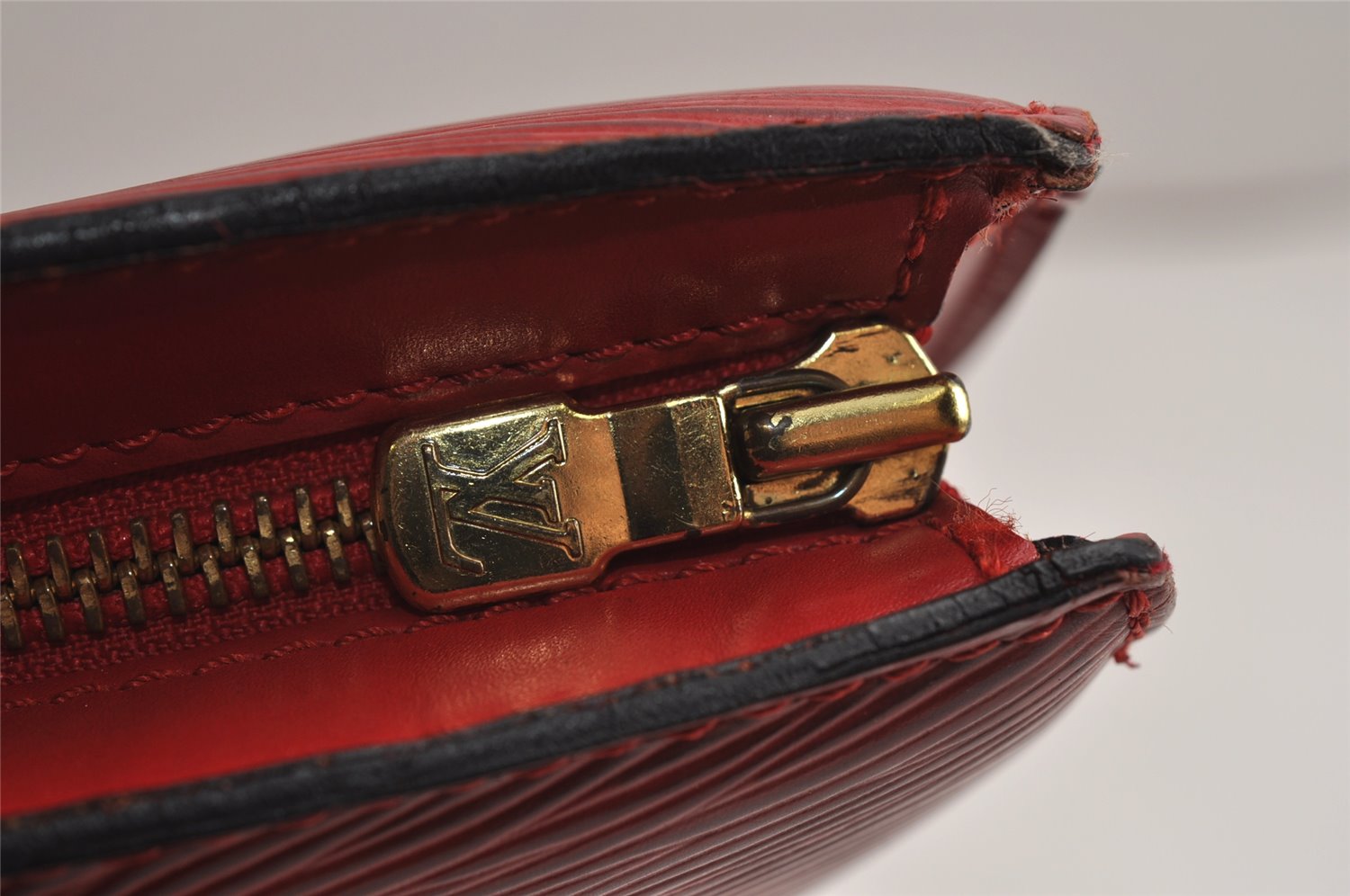 Auth Louis Vuitton Epi Saint Jacques Shopping Shoulder Bag Red M52267 LV 0295K