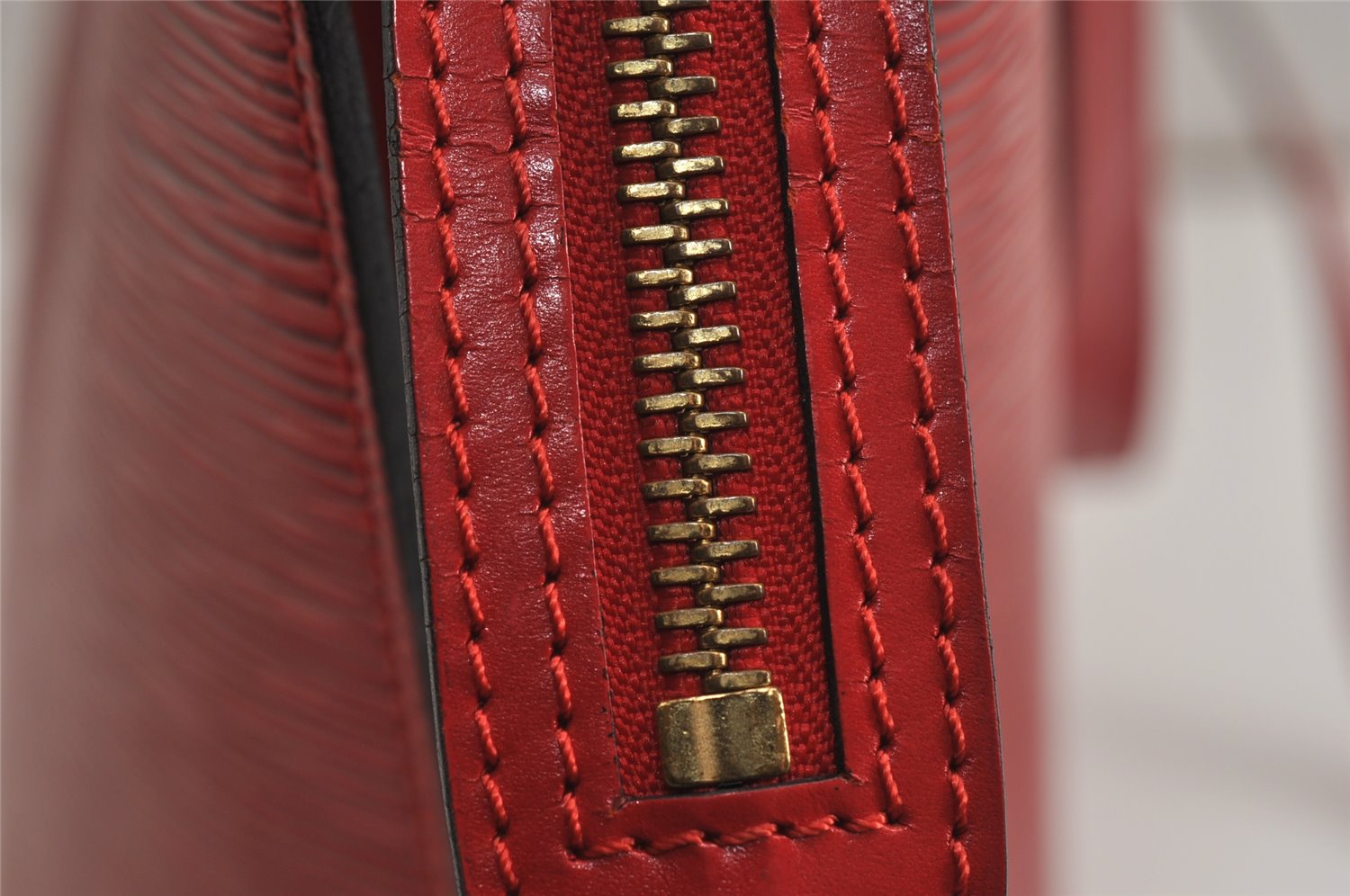 Auth Louis Vuitton Epi Saint Jacques Shopping Shoulder Bag Red M52267 LV 0295K