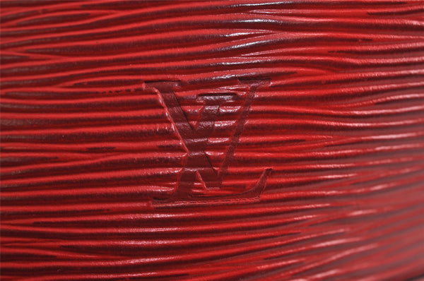 Auth Louis Vuitton Epi Saint Jacques Shopping Shoulder Bag Red M52267 LV 0295K