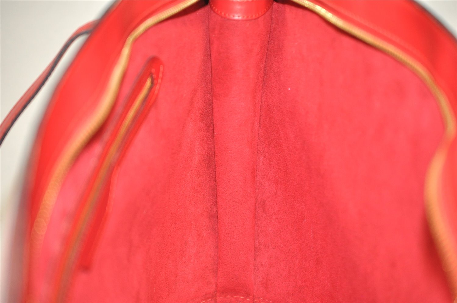 Auth Louis Vuitton Epi Saint Jacques Shopping Shoulder Bag Red M52267 LV 0295K