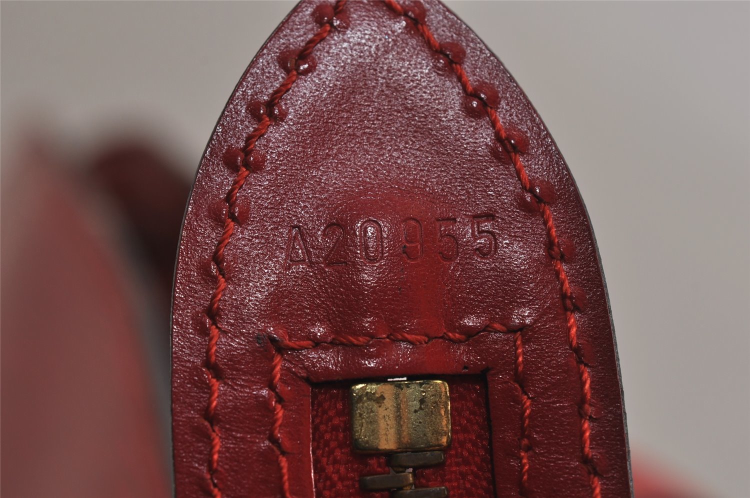 Auth Louis Vuitton Epi Saint Jacques Shopping Shoulder Bag Red M52267 LV 0295K