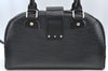 Authentic Louis Vuitton Epi Bowling Montaigne GM Hand Bag Black M59312 LV 0296I