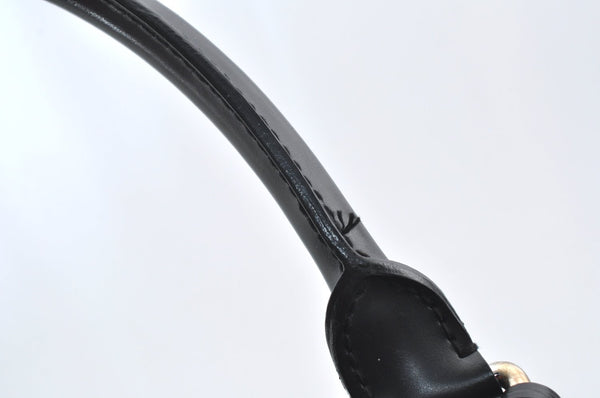 Authentic Louis Vuitton Epi Bowling Montaigne GM Hand Bag Black M59312 LV 0296I