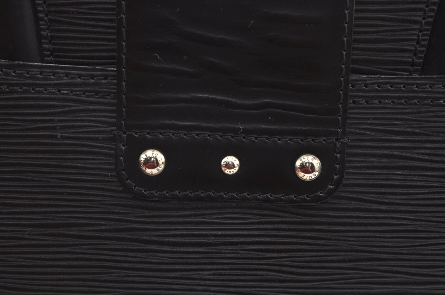 Authentic Louis Vuitton Epi Bowling Montaigne GM Hand Bag Black M59312 LV 0296I