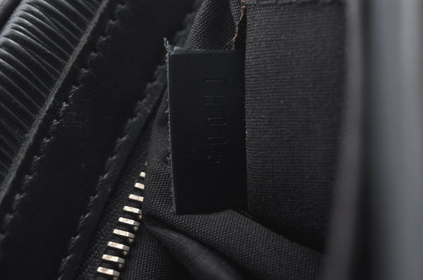 Authentic Louis Vuitton Epi Bowling Montaigne GM Hand Bag Black M59312 LV 0296I