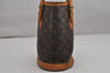 Authentic Louis Vuitton Monogram Bucket PM Shoulder Tote Bag M42238 LV 0296K