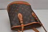 Authentic Louis Vuitton Monogram Bucket PM Shoulder Tote Bag M42238 LV 0296K