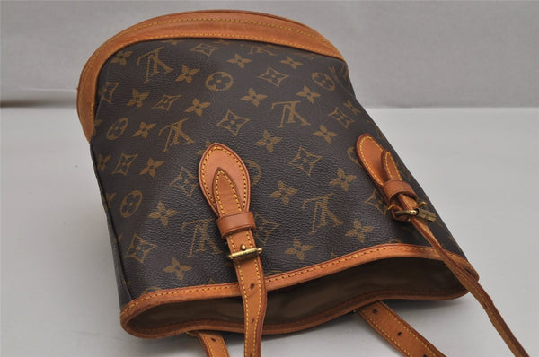 Authentic Louis Vuitton Monogram Bucket PM Shoulder Tote Bag M42238 LV 0296K