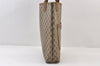 Authentic GUCCI Web Sherry Line Shoulder Tote Bag GG PVC Leather Brown 0297J