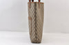 Authentic GUCCI Web Sherry Line Shoulder Tote Bag GG PVC Leather Brown 0297J