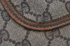 Authentic GUCCI Web Sherry Line Shoulder Tote Bag GG PVC Leather Brown 0297J