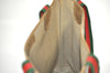 Authentic GUCCI Web Sherry Line Shoulder Tote Bag GG PVC Leather Brown 0297J