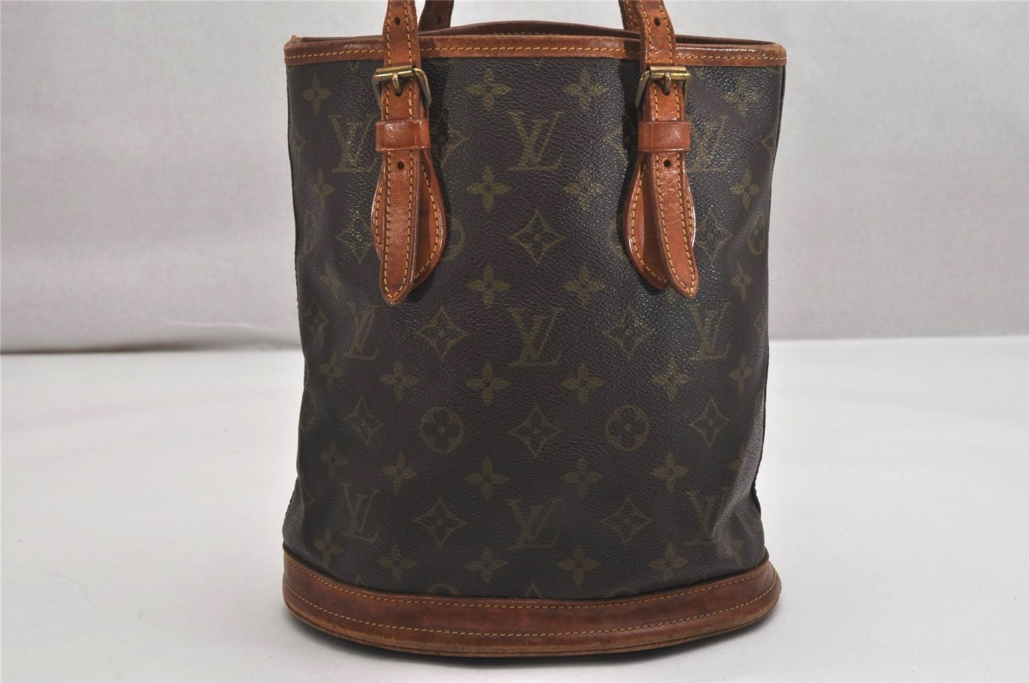 Authentic Louis Vuitton Monogram Bucket PM Shoulder Tote Bag Old Model LV 0298K