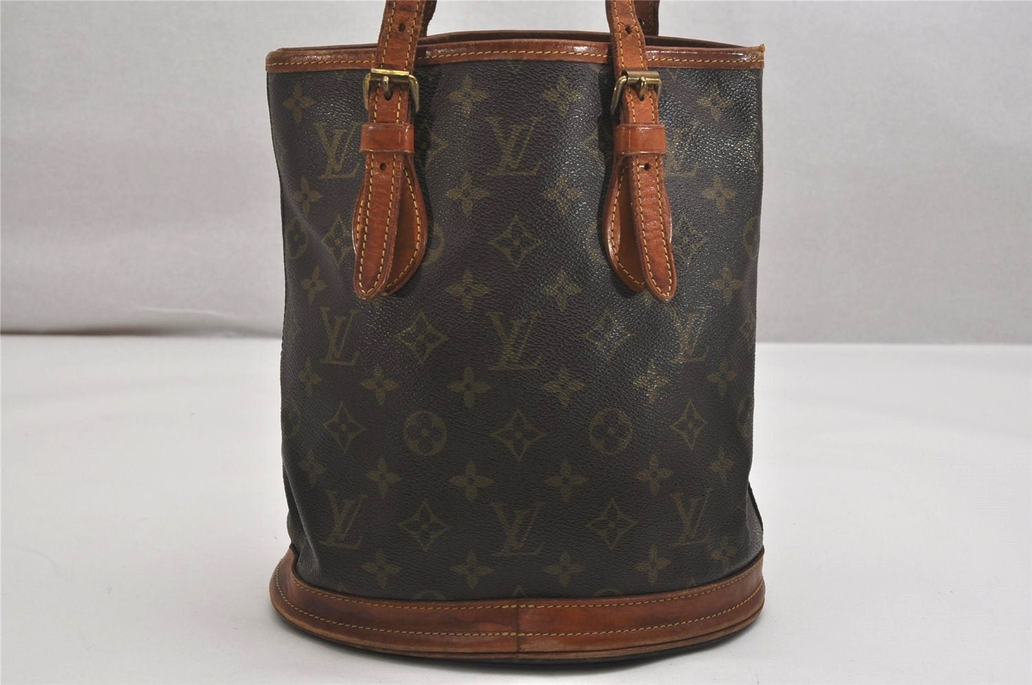 Authentic Louis Vuitton Monogram Bucket PM Shoulder Tote Bag Old Model LV 0298K